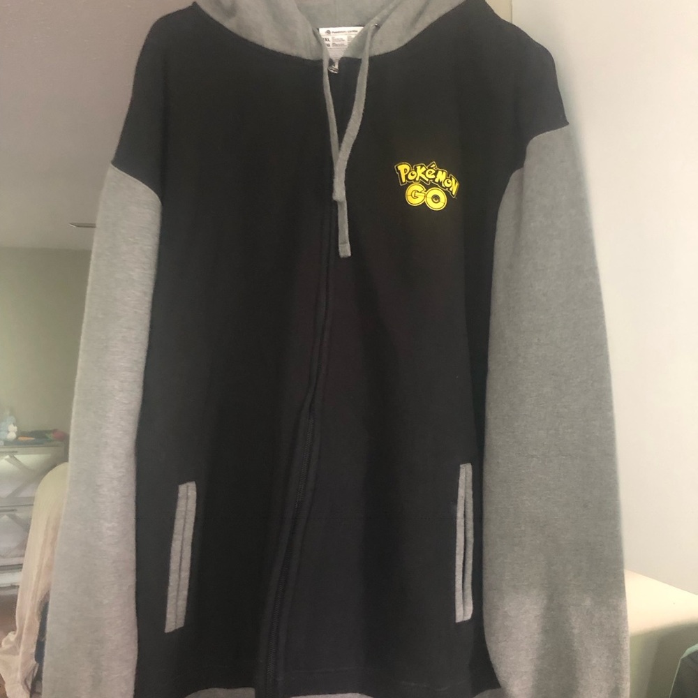 Pokémon Go Black and Gray Zip Hoodie